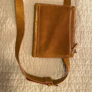 Anthropologie - Mustard Yellow Faux Leather Convertible Belt Bag